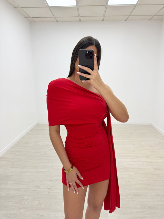 VESTIDO ROSAURA ROJO VESTIDO ROSAURA ROJO
